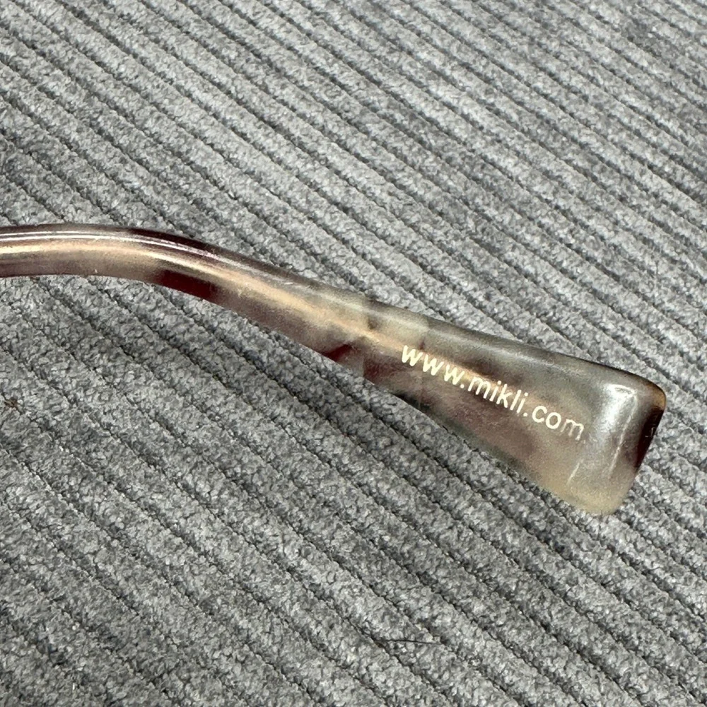 Alain Mikli A0514 15 Burgundy Marbled Rectangular y2k Eyeglasses Frames France